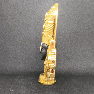 Luxury Lord Balaji Idol – Gold Plated Tirupati Venkateshwar Murti | Premium Spiritual Decor | Temple Style Divine Sculpture