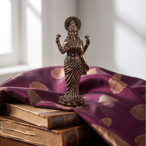 Brass Goddess Lakshmi Idol | Standing Goddess of Wealth & Prosperity | Hindu Goddess Statue | Premium Spiritual Home Decor - Image 3